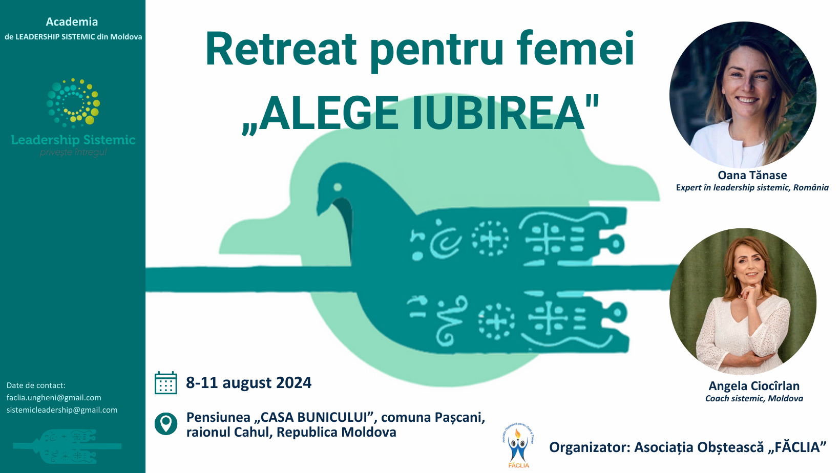 Retreat pentru femei „ALEGE IUBIREA", Republica Moldova
