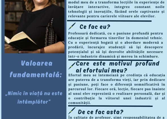 Aliona Moroi - Facilitatoare InnoSchool Moldova 2024