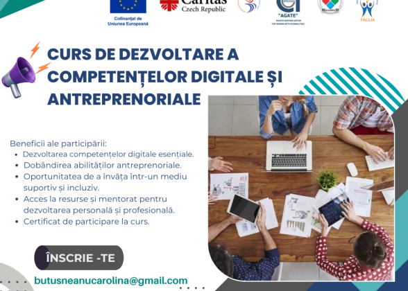 Curs de Dezvoltare a Competențelor Digitale și Antreprenoriale
