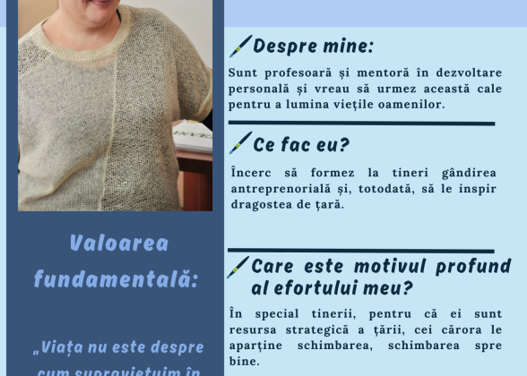 Natalia Cușnir - Facilitatoare Program InnoSchool Moldova 2024